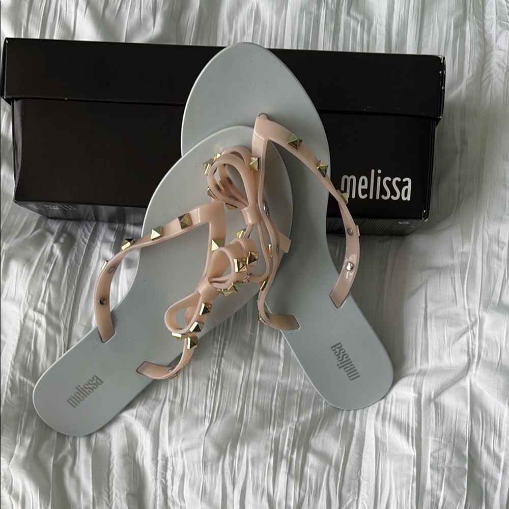 Melissa Cream Sandals Elegant Design